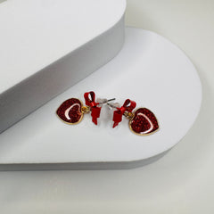 Sweetheart Tassel Drop Earrings