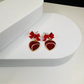 Sweetheart Tassel Drop Earrings