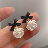 Floral Bow Vacation Earrings