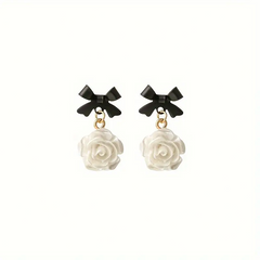 Floral Bow Vacation Earrings
