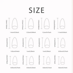 Green Elegance Almond Nails – Glossy Leaves & Gold Lines (24PCs)