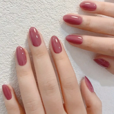 Purple Mirage – 24pcs Gradient Purple Oval Press-On Set