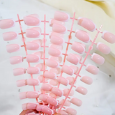 Y2K Chic – Nude Pink French Square Tips