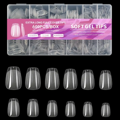 Crystal Canvas – Frosted Transparent Nail Tips by Misscheering