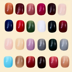 Glossy Multicolor Short Nails Full box (576pcs) ππ€β¨