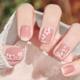 Blossom Romance β 24pcs Pink Cherry Blossom Square Press-Ons