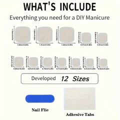 Chic Bloom Toe Nails – Square Matte Floral & Colorblock Set (24PCs)