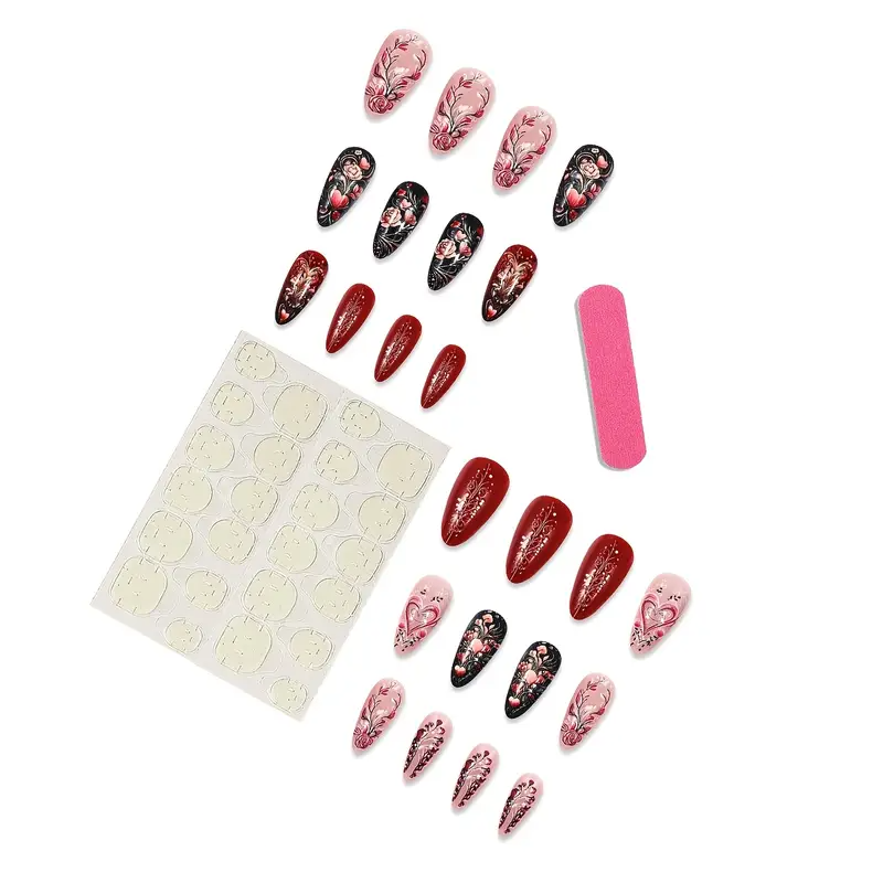 Love Blossom Almond Press-On Nails (24pcs)