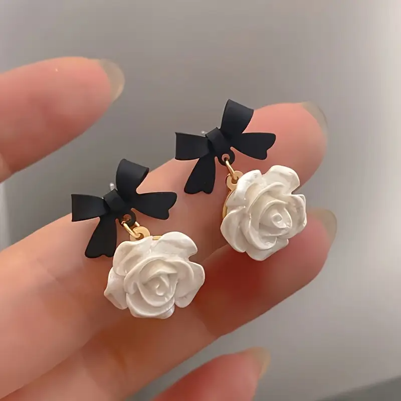 Floral Bow Vacation Earrings