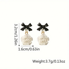 Floral Bow Vacation Earrings