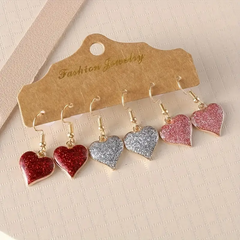 Eternal Spark Heart Dangle Earrings