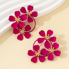 Boho Blossom Vintage Flower Earrings