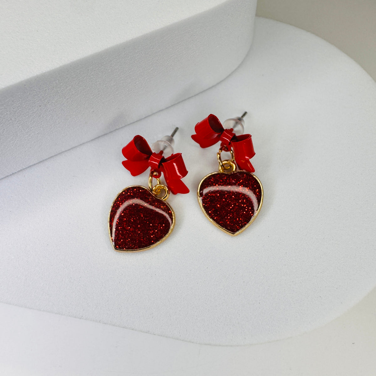 Sweetheart Tassel Drop Earrings