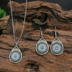 Boho-Chic Vintage Teardrop Jewelry Set