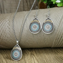 Boho-Chic Vintage Teardrop Jewelry Set