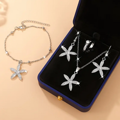 5-Piece Luxurious Floral Jewelry Set