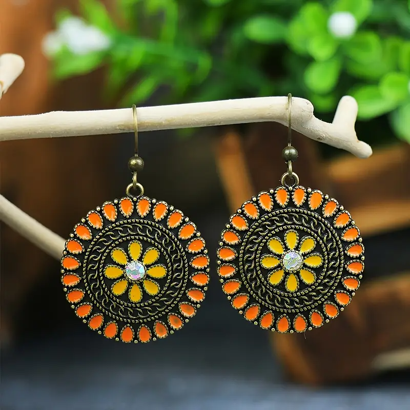 Enchanted Bloom Multicolor Drop Earrings