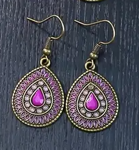 Enchanted Bloom Multicolor Drop Earrings