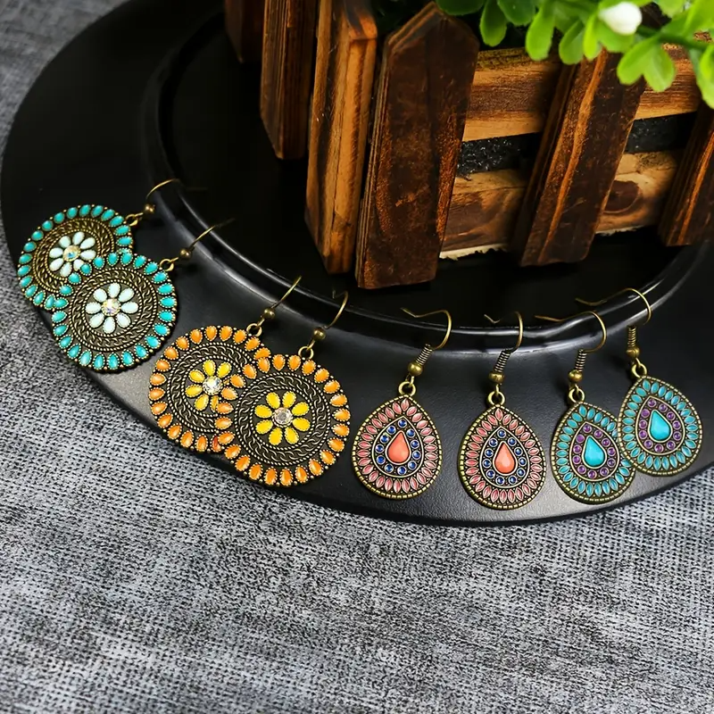 Enchanted Bloom Multicolor Drop Earrings