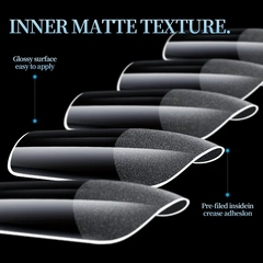 Crystal Canvas – Frosted Transparent Nail Tips by Misscheering