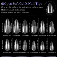 Crystal Canvas – Frosted Transparent Nail Tips by Misscheering