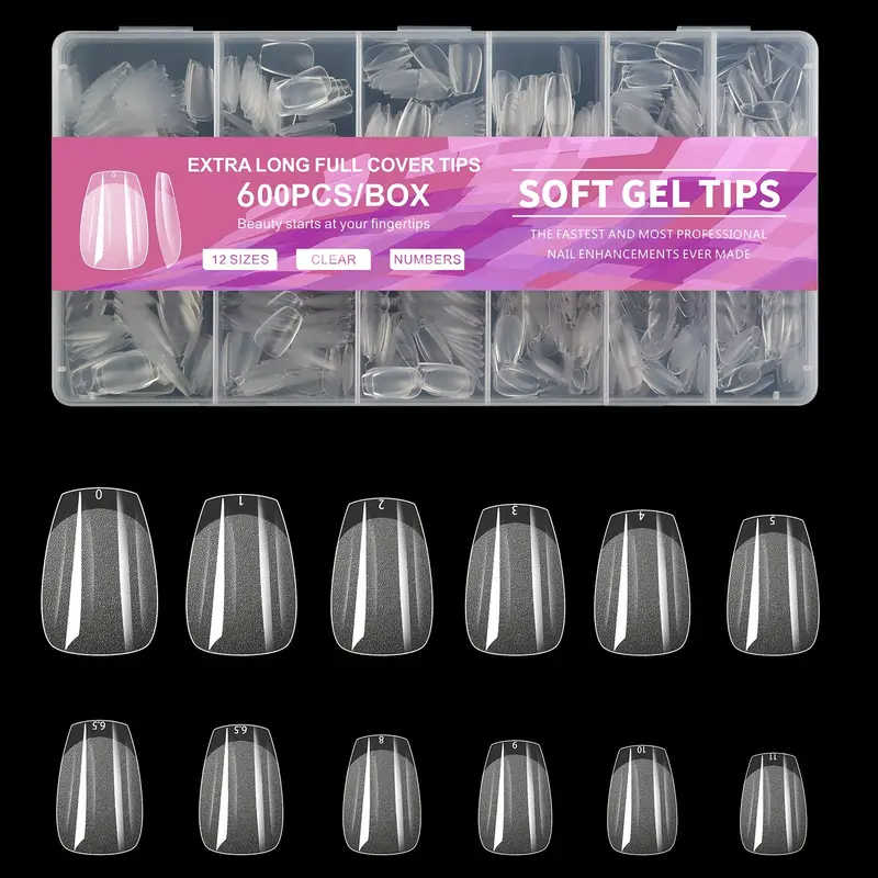 Crystal Canvas – Frosted Transparent Nail Tips by Misscheering