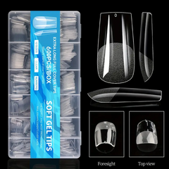 Crystal Canvas – Frosted Transparent Nail Tips by Misscheering