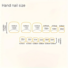 Floral Purple Square Toe Nails (24pcs)