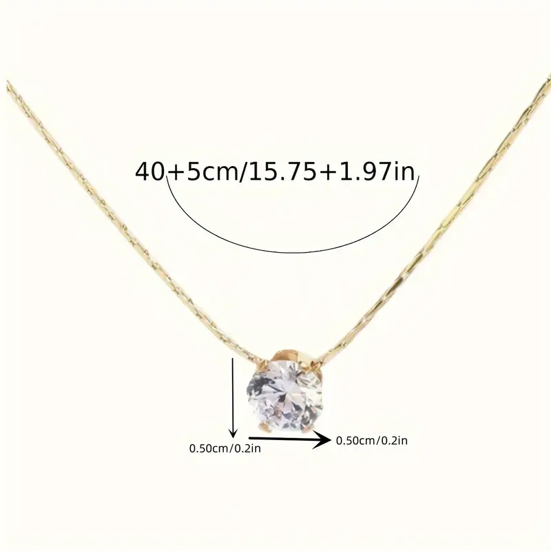 Rhinestone Elegance 6-Claw Pendant Necklace