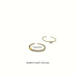 Romantic Heart Ring Set