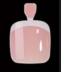 PureNail French Tip – 24pcs Medium Square Press-On Toenails