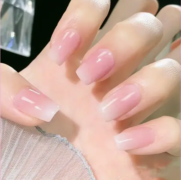 French Nude Long Nails (24pcs) 💅👰🏼‍♀️🌸