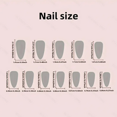 Pink Floral Almond Nails (24pcs) 🌸💗🌼